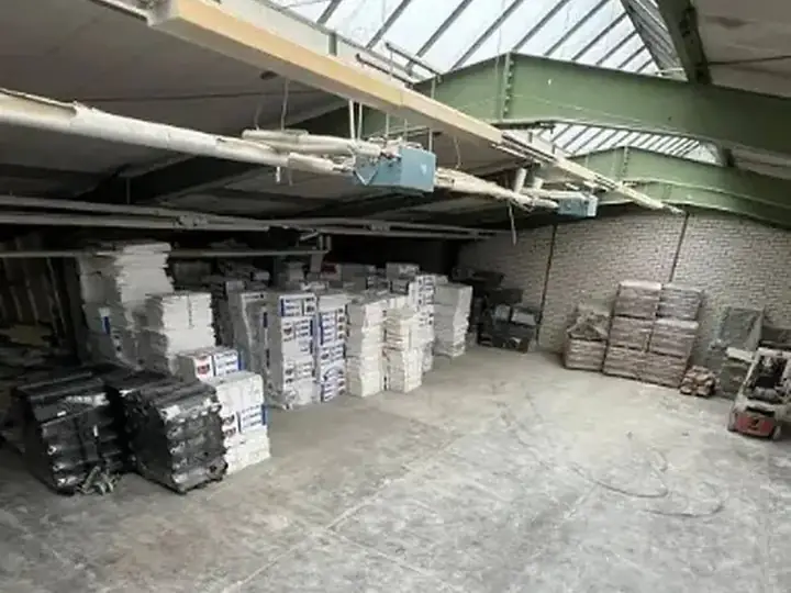 Materiallager mit Dämmstoffen
